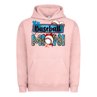Pigment Salmon baseball mini with leopard Urban Hoodie - Zillion Design Studio