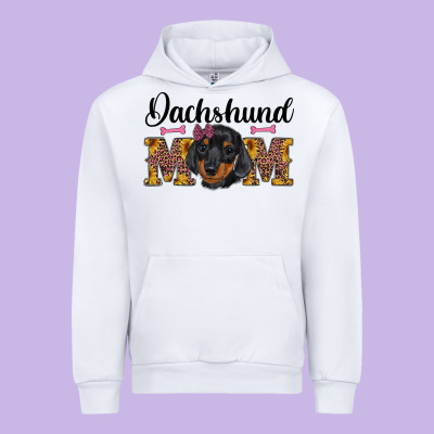 Western Dachshund Mom Urban Hoodie Designed By Ranaportraitstore