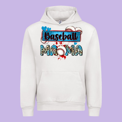 Baseball Mama With Leopard Urban Hoodie Designed By Zillion Design Studio