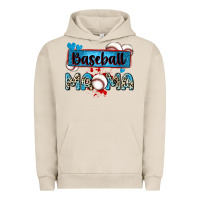 Pigment French Oak baseball mama with leopard Urban Hoodie - Zillion Design Studio