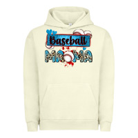 Pigment Pistachio baseball mama with leopard Urban Hoodie - Zillion Design Studio