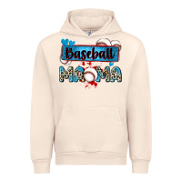Sandshell baseball mama with leopard Urban Hoodie - Zillion Design Studio