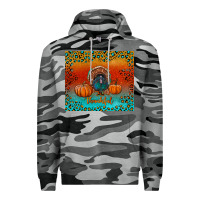Slate Camo thankful with turkey and pumpkins Premium Hoodie - RanaPortraitStore