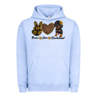 Pigment Grape Ice peace love dachshund Urban Hoodie - RanaPortraitStore
