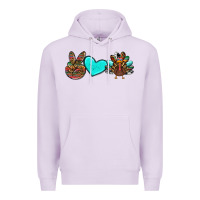 Lilac peace love thanksgiving turkey Premium Hoodie - RanaPortraitStore