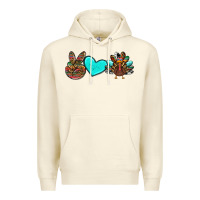 Sandshell peace love thanksgiving turkey Premium Hoodie - RanaPortraitStore