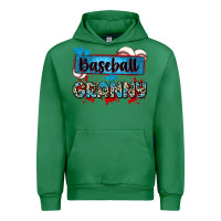 Emerald baseball granny with leopard Urban Hoodie - Zillion Design Studio