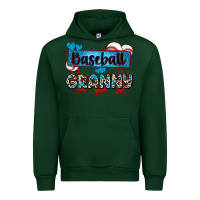 Forest Green baseball granny with leopard Urban Hoodie - Zillion Design Studio