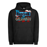 Pigment Black baseball granny with leopard Urban Hoodie - Zillion Design Studio