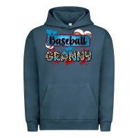 Pigment Midnight Navy baseball granny with leopard Urban Hoodie - Zillion Design Studio