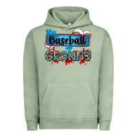Pigment Oil Green baseball granny with leopard Urban Hoodie - Zillion Design Studio