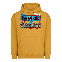 Pigment Peanut Butter baseball granny with leopard Urban Hoodie - Zillion Design Studio