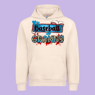 Baseball Granny With Leopard Urban Hoodie Designed By Zillion Design Studio