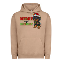 Pigment Burro merry and bright dachshund Urban Hoodie - RanaPortraitStore