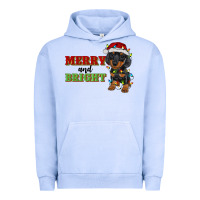 Pigment Grape Ice merry and bright dachshund Urban Hoodie - RanaPortraitStore