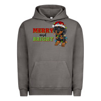 Pigment Tornado merry and bright dachshund Urban Hoodie - RanaPortraitStore
