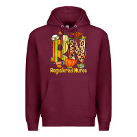 Burgundy fall rn registered nurse Premium Hoodie - Zillion Design Studio