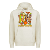 Oatmeal Heather fall rn registered nurse Premium Hoodie - Zillion Design Studio