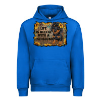 Cobalt life is better with a dachshund Urban Hoodie - RanaPortraitStore