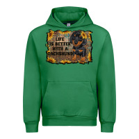 Emerald life is better with a dachshund Urban Hoodie - RanaPortraitStore