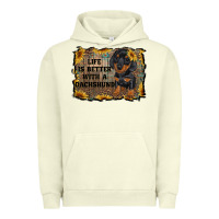 Pigment Pistachio life is better with a dachshund Urban Hoodie - RanaPortraitStore