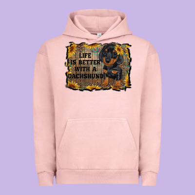 Life Is Better With A Dachshund Urban Hoodie Designed By Ranaportraitstore