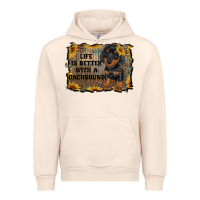 Sandshell life is better with a dachshund Urban Hoodie - RanaPortraitStore