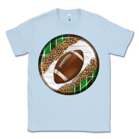 Dusty Blue American Football Round Carrings 2 Classic Tee - BundleAndBundleShop