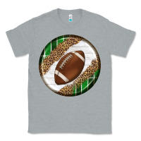 Heather Grey American Football Round Carrings 2 Classic Tee - BundleAndBundleShop