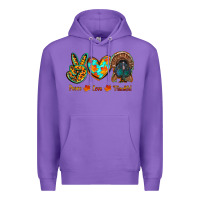 Peace Love Thankful Premium Hoodie | Teevron
