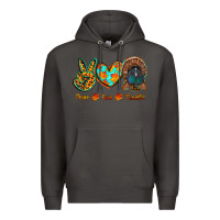 Smoke peace love thankful Premium Hoodie - RanaPortraitStore