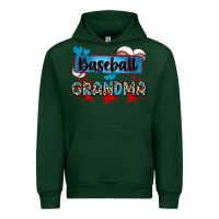 Forest Green baseball grandma with leopard Urban Hoodie - Zillion Design Studio