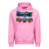 Fuchsia Pink baseball grandma with leopard Urban Hoodie - Zillion Design Studio