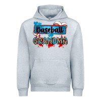 Heather Grey baseball grandma with leopard Urban Hoodie - Zillion Design Studio