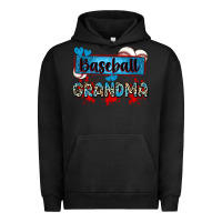 Pigment Black baseball grandma with leopard Urban Hoodie - Zillion Design Studio