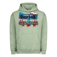 Pigment Oil Green baseball grandma with leopard Urban Hoodie - Zillion Design Studio