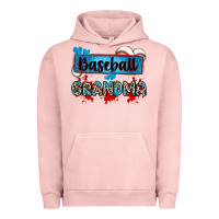 Pigment Salmon baseball grandma with leopard Urban Hoodie - Zillion Design Studio