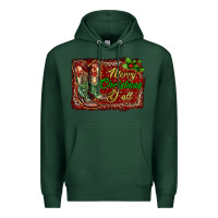 Sports Green merry christmas y'all boots Premium Hoodie - RanaPortraitStore