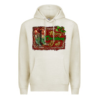 Oatmeal Heather merry christmas y'all boots Premium Hoodie - RanaPortraitStore
