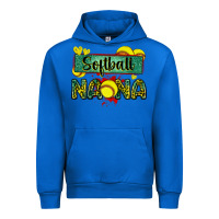 Cobalt softball nana with leopard Urban Hoodie - Zillion Design Studio