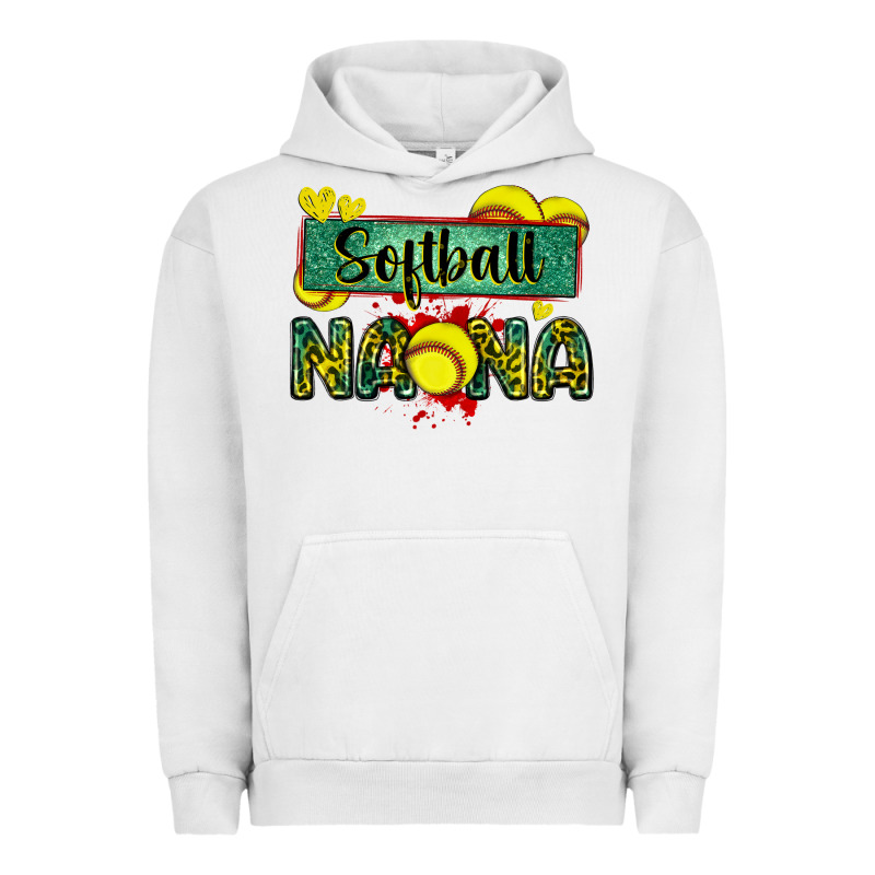 Softball Nana With Leopard Urban Hoodie by Zillion Design Studio | Teevron