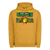 Pigment Peanut Butter softball nana with leopard Urban Hoodie - Zillion Design Studio