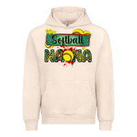 Sandshell softball nana with leopard Urban Hoodie - Zillion Design Studio