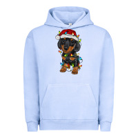 Pigment Grape Ice dachshund puppy christmas lights Urban Hoodie - RanaPortraitStore