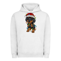 Pigment Lunar Rock dachshund puppy christmas lights Urban Hoodie - RanaPortraitStore