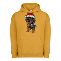 Pigment Peanut Butter dachshund puppy christmas lights Urban Hoodie - RanaPortraitStore
