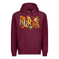 Burgundy fall nurse Premium Hoodie - Zillion Design Studio