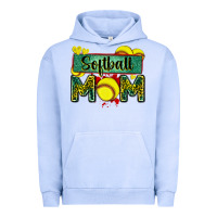 Pigment Grape Ice softball mom with leopard Urban Hoodie - Zillion Design Studio