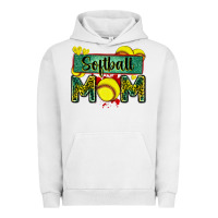 Pigment Lunar Rock softball mom with leopard Urban Hoodie - Zillion Design Studio