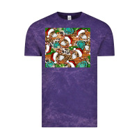 Cloud Purple santa skeleton christmas tumbler Vintage Tee - Artiststas
